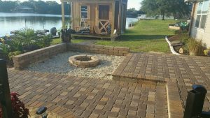 fire pits and retaining walls